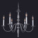 6-Light Satin Pewter Jamestown Dining Chandelier (84|7916 SP)