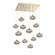 Coppa Square 12pc Multi-Pendant (1289|CHB0036-12-GB-OS-C01-E2)