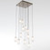 Textured Glass Square 12pc Multi-Pendant (1289|CHB0044-12-SN-BG-C01-E2)