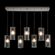 Textured Glass Linear Multi-Pendant (1289|PLB0044-04-MB-FG-C01-E2)