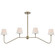 Keenan 4 Light Vibrant Gold Linear Chandelier (205|KEE-A3004-VG)