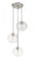 3 Light Chandelier (276|486P10-3R-BN)