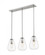 3 Light Linear Chandelier (276|488P8-3L-BN)