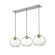 3 Light Linear Chandelier (276|490P10-3L-BN)
