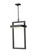 1 Light Outdoor Chain Mount Ceiling Fixture (276|566CHXL-BK-LED)