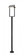 1 Light Outdoor Post Mounted Fixture (276|566PHXLR-567P-BK-LED)