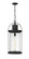 1 Light Outdoor Chain Mount Ceiling Fixture (276|569CHXL-BK)
