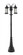 3 Light Outdoor Post Mounted Fixture (276|569MP3-564P-BK)