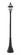 3 Light Outdoor Post Mounted Fixture (276|580PHB-564P-BK)