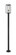 1 Light Outdoor Post Mounted Fixture (276|584PHBR-567P-BK)