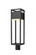 1 Light Outdoor Post Mount Fixture (276|585PHBR-BK-LED)