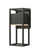 1 Light Outdoor Wall Light (276|585S-BK-LED)