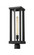 1 Light Outdoor Post Mount Fixture (276|586PHBR-BK)