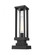 1 Light Outdoor Pier Mounted Fixture (276|586PHMS-SQPM-BK)