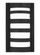 Rebay modern 1-light LED outdoor exterior small wall lantern sconce in black finish with etched glas (38|8543193S-12)