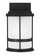 Wilburn modern 1-light LED outdoor exterior Dark Sky compliant small wall lantern sconce in black fi (38|8590901DEN3-12)