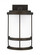 Wilburn modern 1-light outdoor exterior medium wall lantern sconce in antique bronze finish with sat (38|8690901-71)