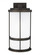 Wilburn modern 1-light LED outdoor exterior Dark Sky compliant large wall lantern sconce in antique (38|8790901DEN3-71)