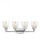 Belton transitional 4-light indoor dimmable bath vanity wall sconce in chrome silver finish with cle (38|4414504-05)