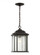 Kent traditional 1-light outdoor exterior ceiling hanging pendant in oxford bronze finish with clear (38|60031-746)