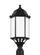 Sevier traditional 1-light outdoor exterior large post lantern in black finish with satin etched gla (38|8238751-12)
