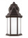 Sevier traditional 1-light outdoor exterior small downlight outdoor wall lantern sconce in antique b (38|8338751-71)