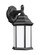 Sevier traditional 1-light LED outdoor exterior small downlight outdoor wall lantern sconce in black (38|8338751EN3-12)