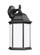 Sevier traditional 1-light LED outdoor exterior large downlight outdoor wall lantern sconce in black (38|8438751EN3-12)
