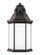 Sevier traditional 1-light LED outdoor exterior large downlight outdoor wall lantern sconce in antiq (38|8438751EN3-71)