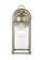 New Castle traditional 1-light outdoor exterior large wall lantern sconce in antique brushed nickel (38|8593-965)
