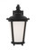 Cape May traditional 1-light LED outdoor exterior medium wall lantern sconce in black finish with et (38|88241EN3-12)