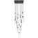Alpine 31-Light 36''W LED Chandelier in Black with White Jade Crystals (4450|HF5431-BLK)