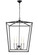 Maddox 6 Light Black Chandelier (758|LD6008D24BK)