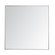 Metal frame square mirror 36 inch in silver (758|MR43636S)