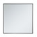 Metal frame square mirror 36 inch in Black (758|MR43636BK)