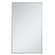 Metal frame rectangle mirror 36 inch in silver (758|MR43660S)