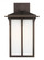 Tomek modern 1-light LED outdoor exterior large wall lantern sconce in antique bronze finish with et (38|8752701EN3-71)