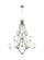 Emmons traditional 12-light LED indoor dimmable ceiling chandelier pendant light in brushed nickel s (38|3139012EN3-962)