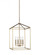 Perryton transitional 4-light LED indoor dimmable medium ceiling pendant hanging chandelier light in (38|5115004EN-848)