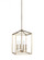 Perryton transitional 4-light indoor dimmable small ceiling pendant hanging chandelier light in sati (38|5215004-848)
