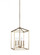 Perryton transitional 4-light LED indoor dimmable small ceiling pendant hanging chandelier light in (38|5215004EN-848)