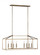 Perryton transitional 8-light LED indoor dimmable linear ceiling chandelier pendant light in satin b (38|6615008EN-848)