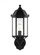 Sevier traditional 1-light outdoor exterior medium uplight outdoor wall lantern sconce in black fini (38|8838701-12)
