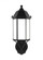 Sevier traditional 1-light outdoor exterior medium uplight outdoor wall lantern sconce in black fini (38|8838751-12)