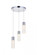 Constellation 3 light Chrome LED Pendant (758|5200D12C)