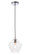 Gene 1 light Chrome and Clear glass pendant (758|LD2256C)