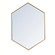 Metal Frame HexAgon Mirror 24 Inch in Brass (758|MR4424BR)