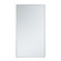 Metal frame rectangle mirror 20 inch in silver (758|MR42036S)