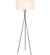 Cason 1 light Black and White shade Floor lamp (758|LD6189BK)