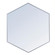 Metal frame hexagon mirror 41 inch in silver (758|MR4541S)